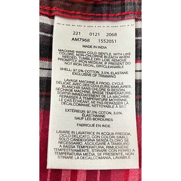 COLUMBIA LONG SLEEVE BUTTON-DOWN SHIRT, MENS, XXL, RED BROWN GREY WHITE PLAID - Picture 12 of 12